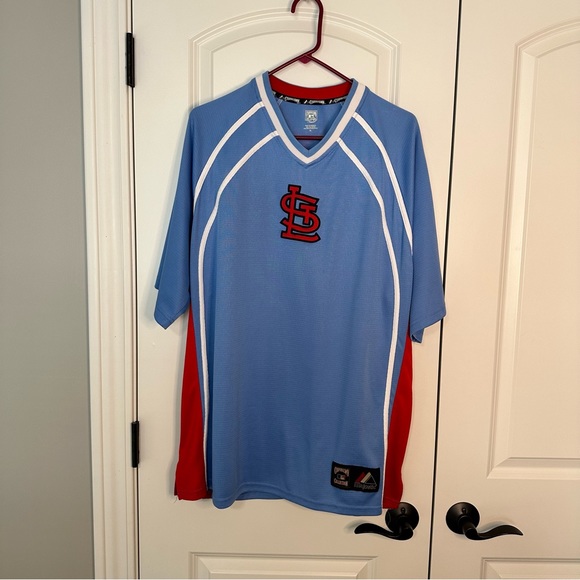 St. Louis Cardinals Light Blue Jersey - XL - Picture 1 of 3